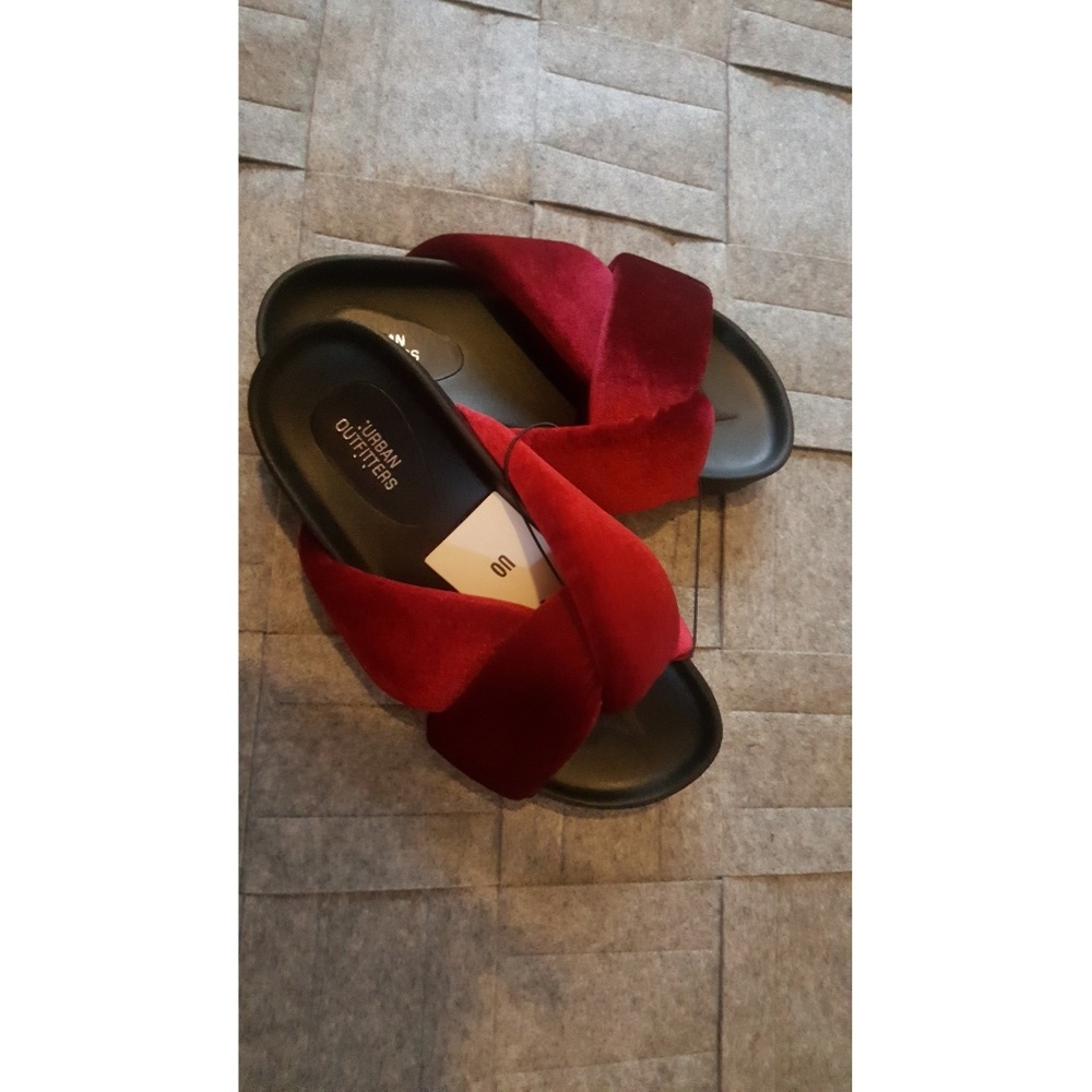 Plush Velvet Slides